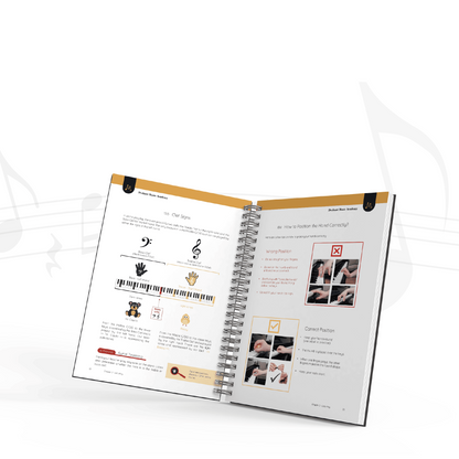 Spielen Sie wie ein Profi Klavier Anfänger Level 1 - Hardcover-Buch