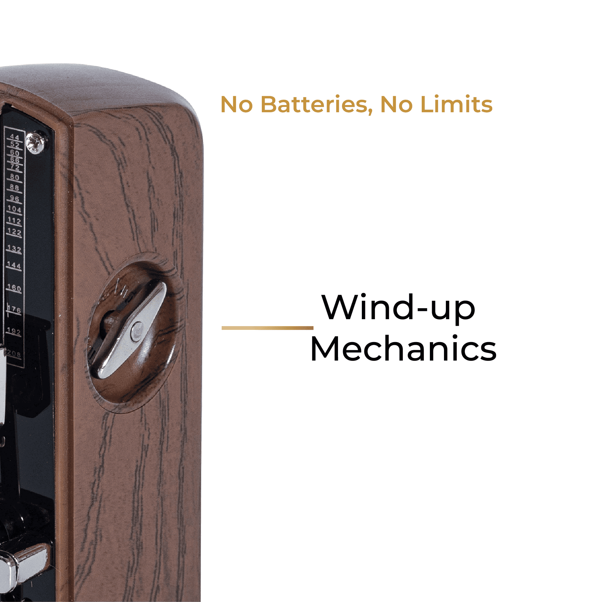 Braunes Mini-Metronom 