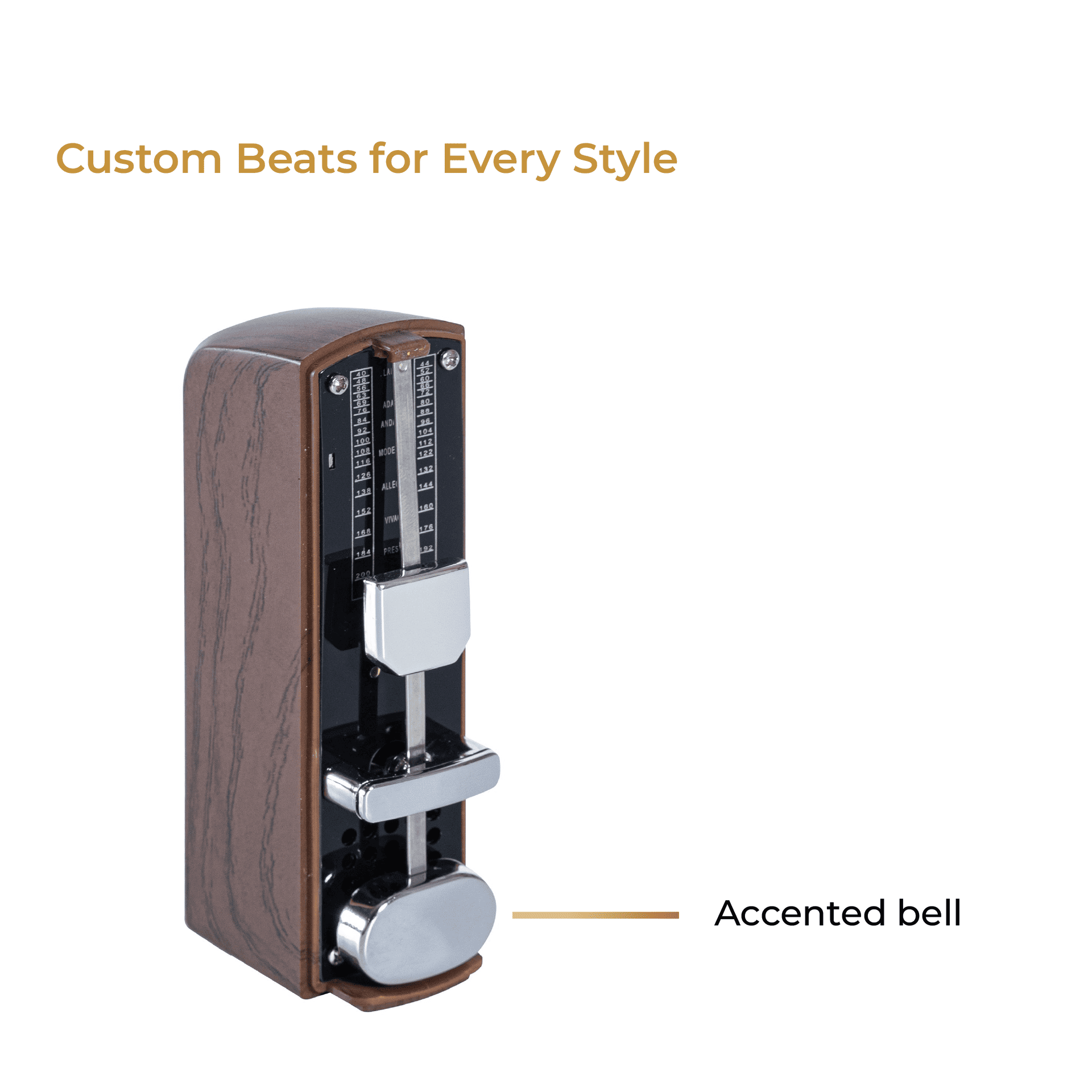 Braunes Mini-Metronom 
